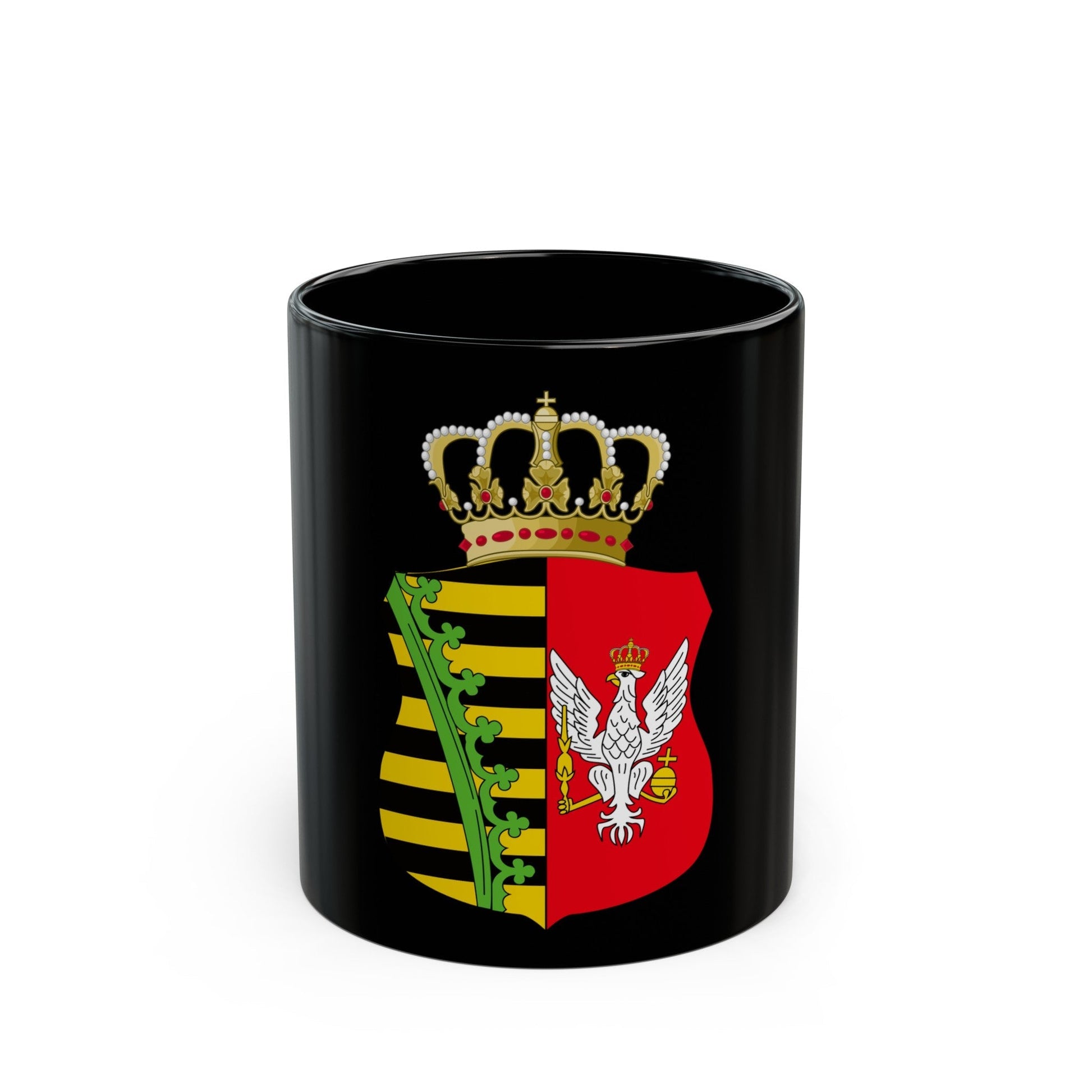 Coat of Arms of Duchy of Warsaw - Black Coffee Mug-11oz-The Sticker Space