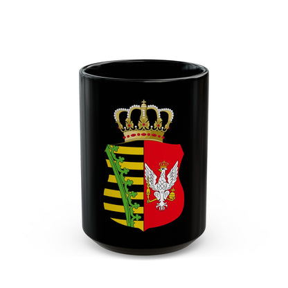 Coat of Arms of Duchy of Warsaw - Black Coffee Mug-15oz-The Sticker Space