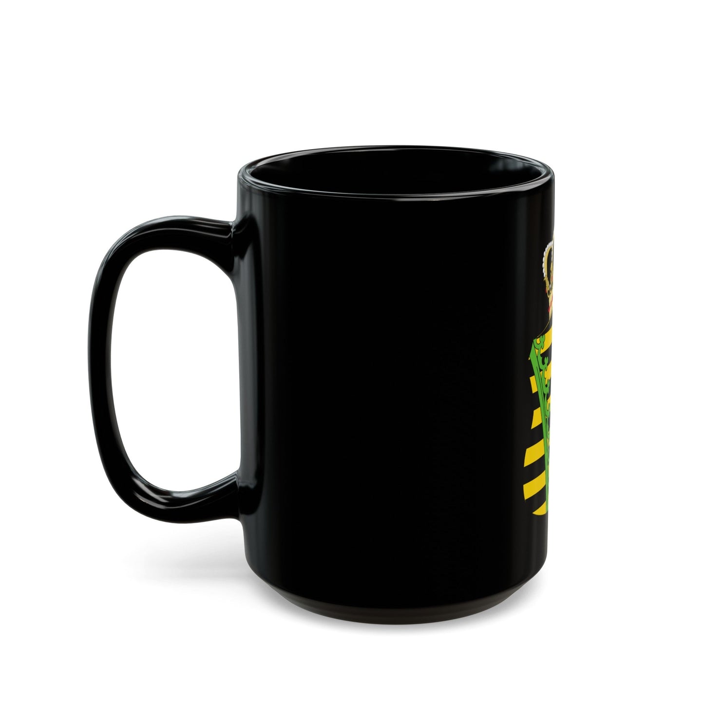 Coat of Arms of Duchy of Warsaw - Black Coffee Mug-The Sticker Space