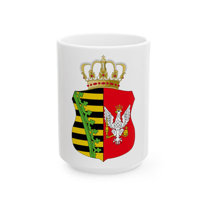 Coat of Arms of Duchy of Warsaw - White Coffee Mug-15oz-The Sticker Space