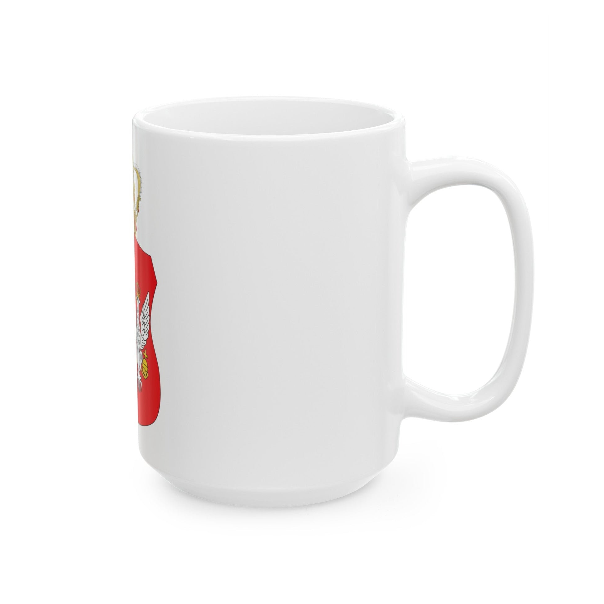 Coat of Arms of Duchy of Warsaw - White Coffee Mug-The Sticker Space