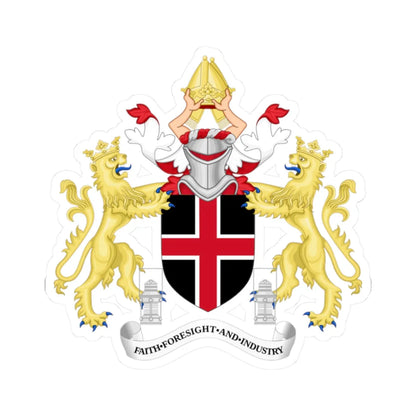 Coat of arms of Durham (England) (Coat of Arms) STICKER Vinyl Kiss-Cut Decal 2 Inch White - The Sticker Space