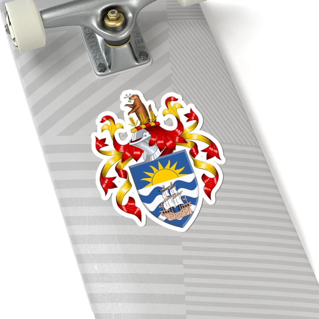 Coat of arms of East Devon District Council (England) (Coat of Arms) STICKER Vinyl Kiss-Cut Decal - The Sticker Space