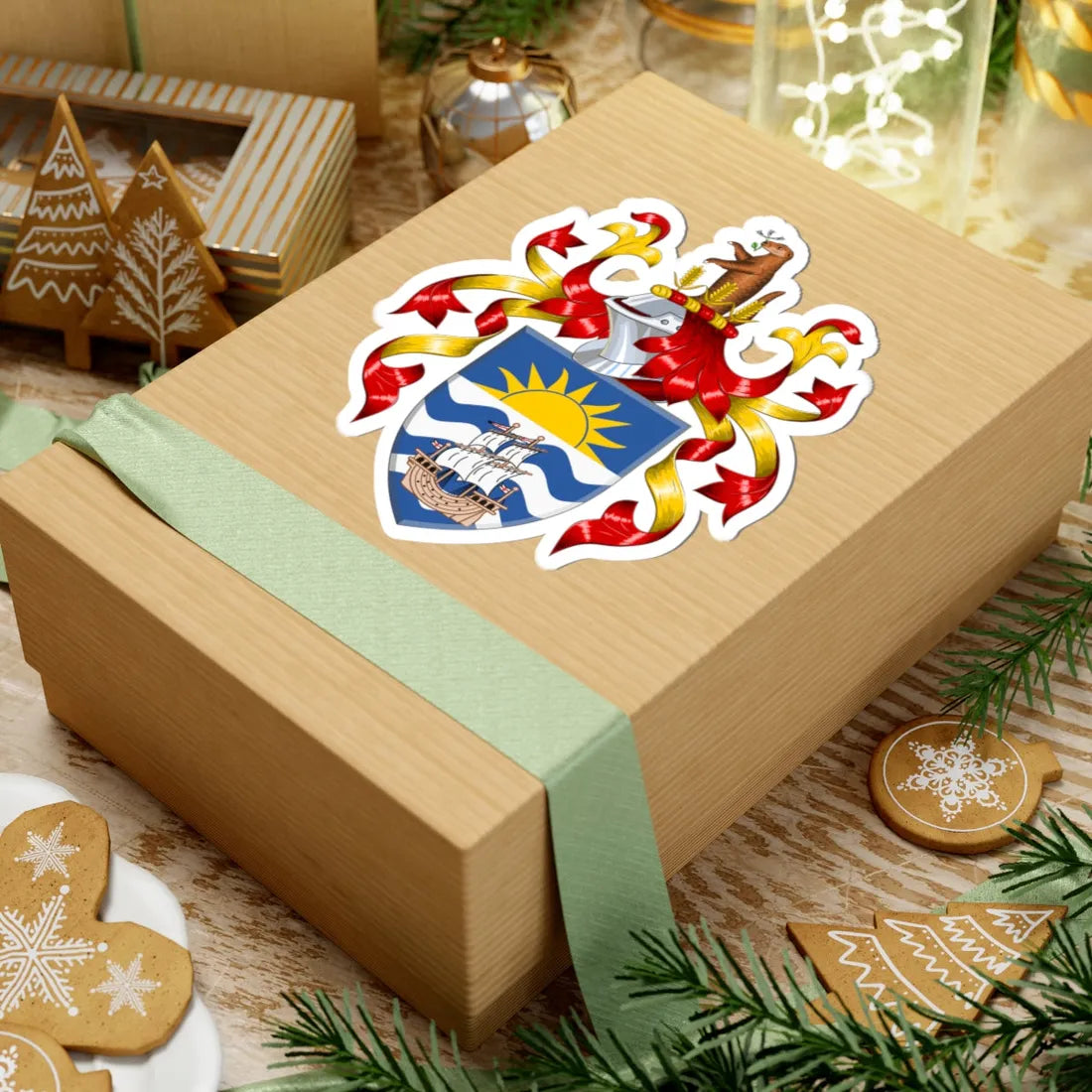 Coat of arms of East Devon District Council (England) (Coat of Arms) STICKER Vinyl Kiss-Cut Decal - The Sticker Space