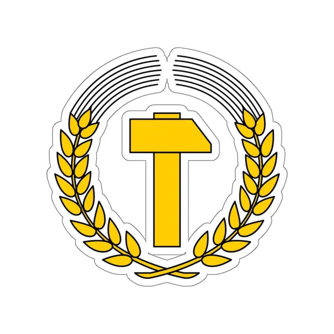 Coat of Arms of East Germany (1950–1953) STICKER Vinyl Die-Cut Decal 6 Inch - The Sticker Space