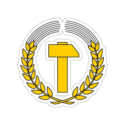 Coat of Arms of East Germany (1950–1953) STICKER Vinyl Die-Cut Decal - The Sticker Space