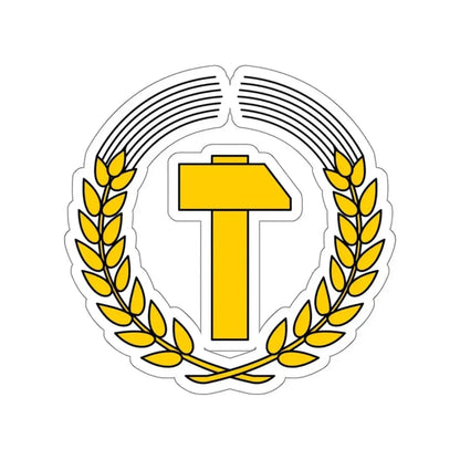 Coat of Arms of East Germany (1950–1953) STICKER Vinyl Die-Cut Decal - The Sticker Space