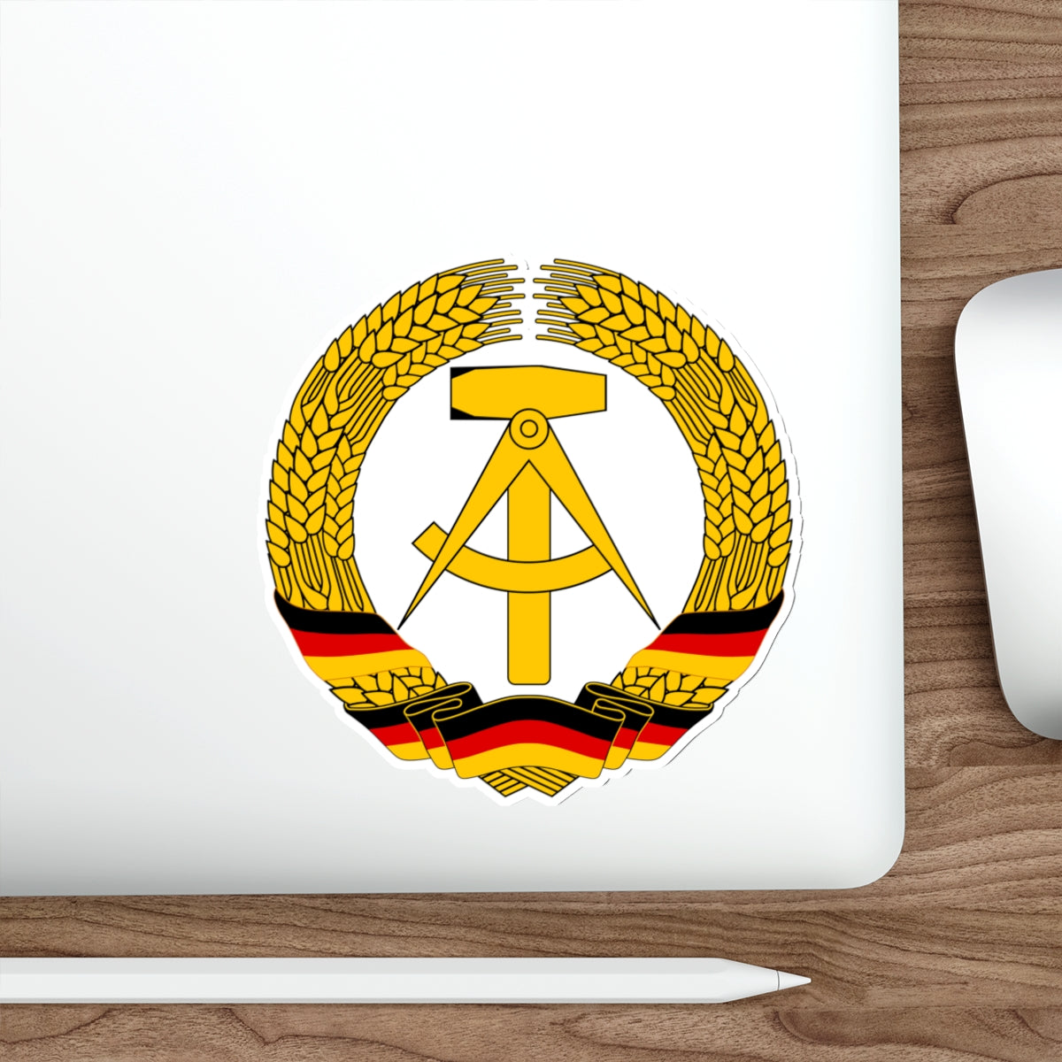 Coat of Arms of East Germany (1953-1955) STICKER Vinyl Die-Cut Decal-The Sticker Space