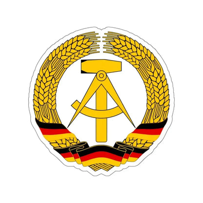 Coat of Arms of East Germany (1953-1955) STICKER Vinyl Die-Cut Decal - The Sticker Space