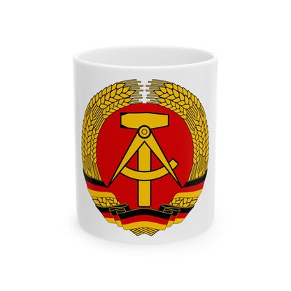 Coat of arms of East Germany - White Coffee Mug-11oz-The Sticker Space