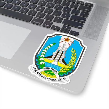 Coat of arms of East Java (Indonesia) (Coat of Arms) STICKER Vinyl Kiss-Cut Decal - The Sticker Space
