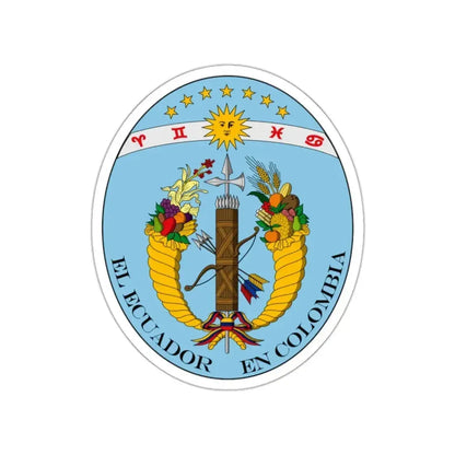 Coat of arms of Ecuador (1830) STICKER Vinyl Die-Cut Decal - The Sticker Space