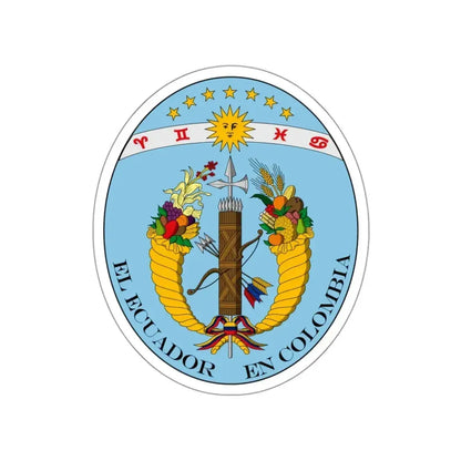 Coat of arms of Ecuador (1830) STICKER Vinyl Die-Cut Decal - The Sticker Space
