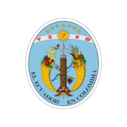 Coat of arms of Ecuador (1830) STICKER Vinyl Die-Cut Decal - The Sticker Space