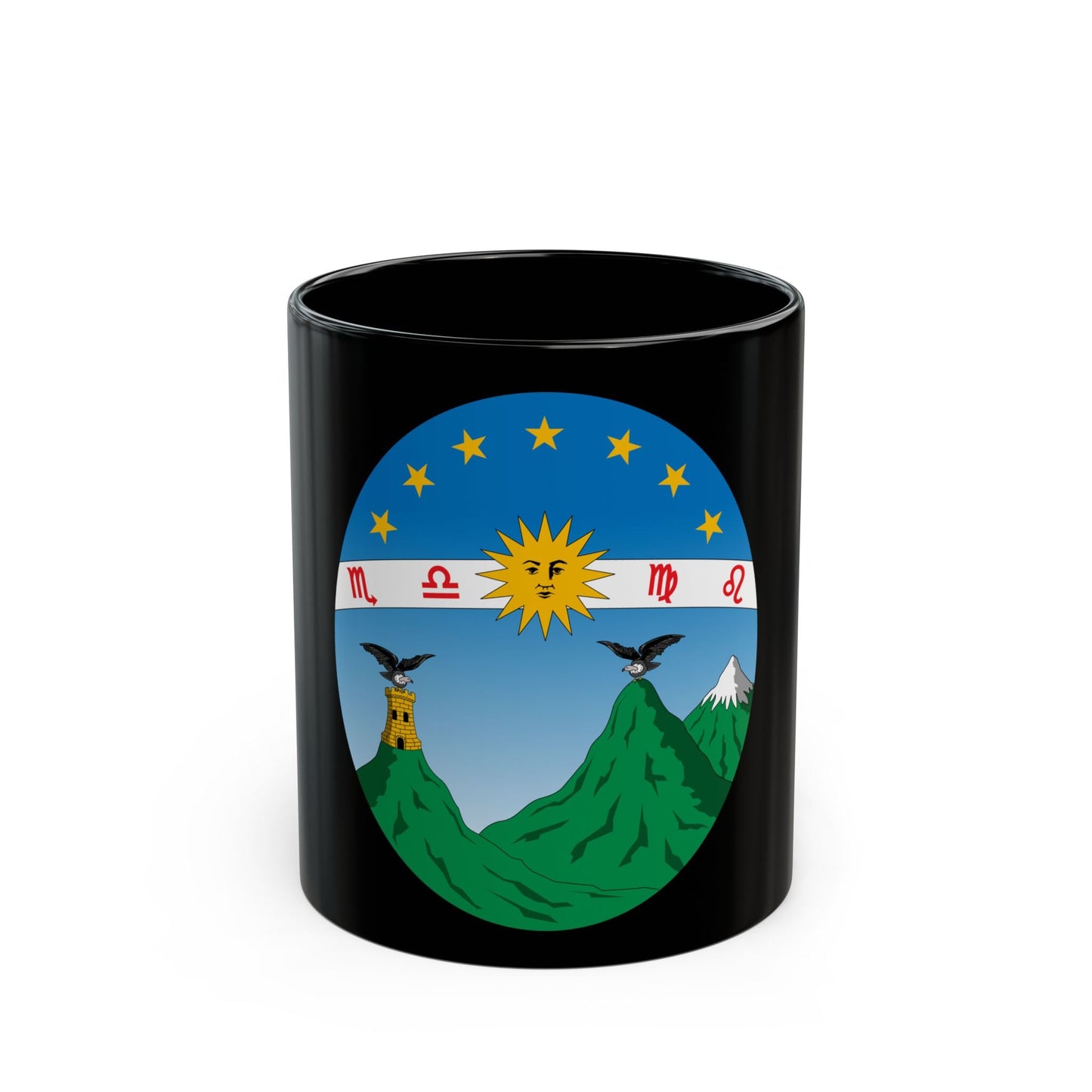 Coat of arms of Ecuador (1835) - Black Coffee Mug