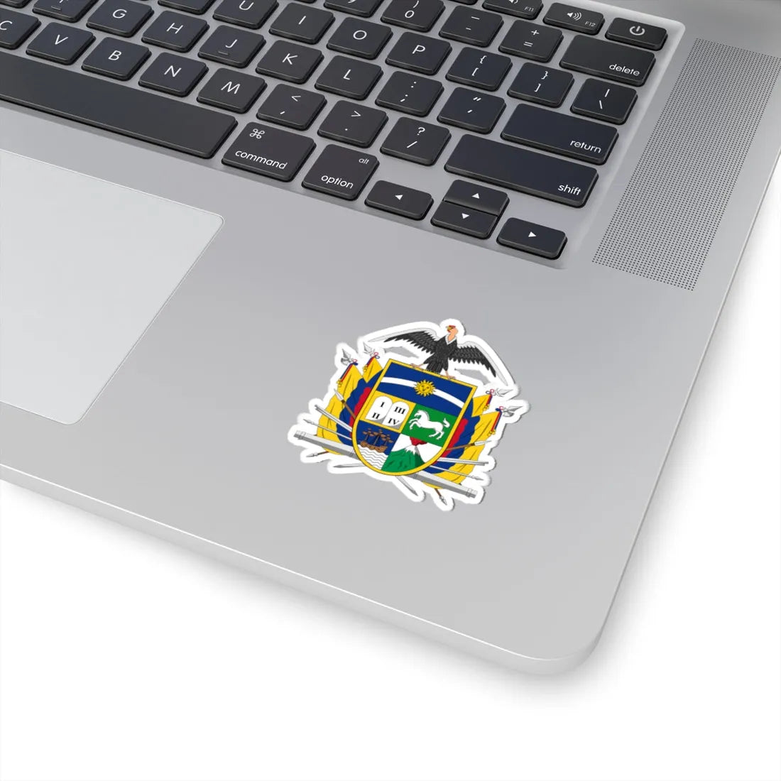 Coat of arms of Ecuador 1843 (Ecuador) (Coat of Arms) STICKER Vinyl Kiss-Cut Decal - The Sticker Space