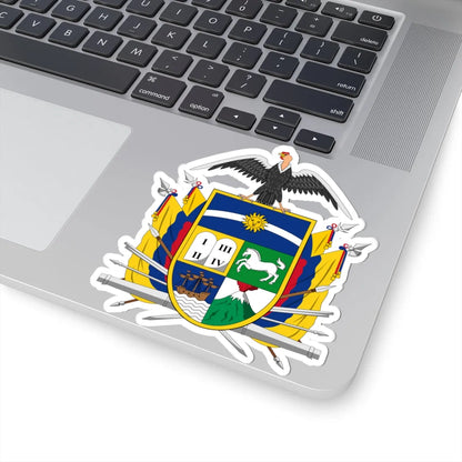 Coat of arms of Ecuador 1843 (Ecuador) (Coat of Arms) STICKER Vinyl Kiss-Cut Decal - The Sticker Space