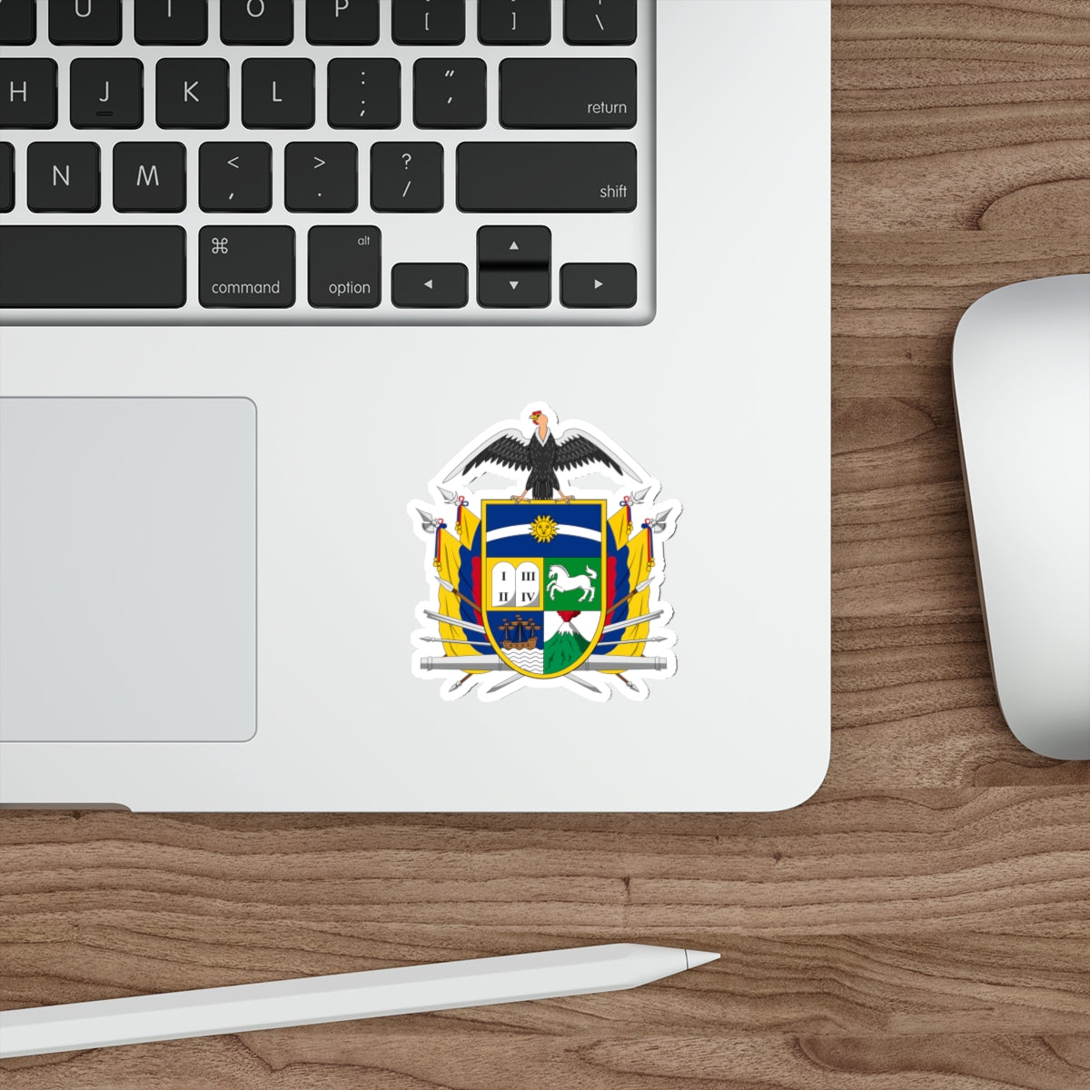 Coat of arms of Ecuador (1843) STICKER Vinyl Die-Cut Decal-The Sticker Space