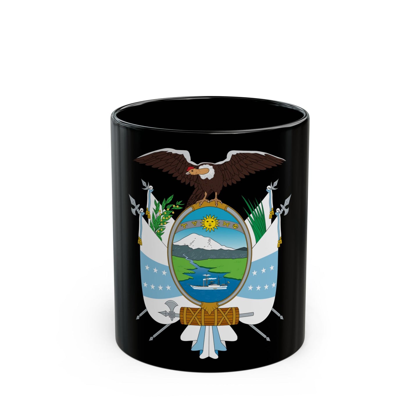 Coat of arms of Ecuador (1845) - Black Coffee Mug