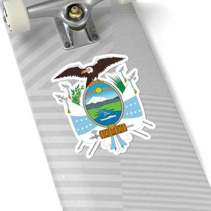 Coat of arms of Ecuador 1845 (Ecuador) (Coat of Arms) STICKER Vinyl Kiss-Cut Decal - The Sticker Space