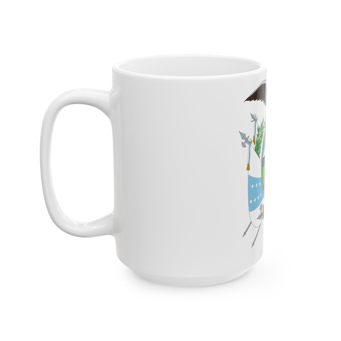 Coat of arms of Ecuador (1845) - White Coffee Mug-The Sticker Space