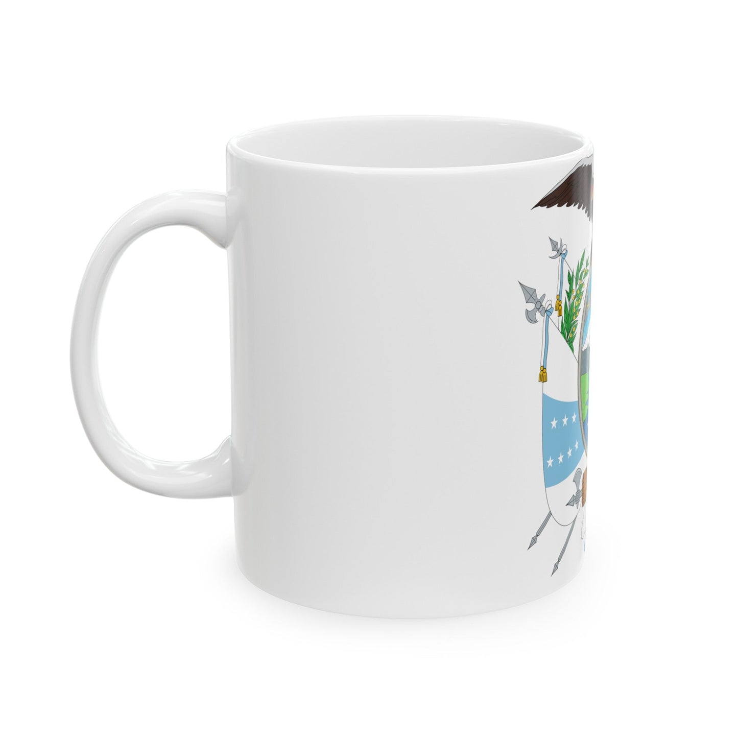 Coat of arms of Ecuador (1845) - White Coffee Mug-The Sticker Space