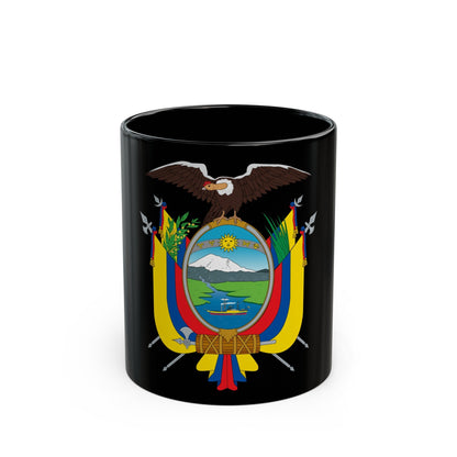 Coat of arms of Ecuador - Black Coffee Mug-11oz-The Sticker Space