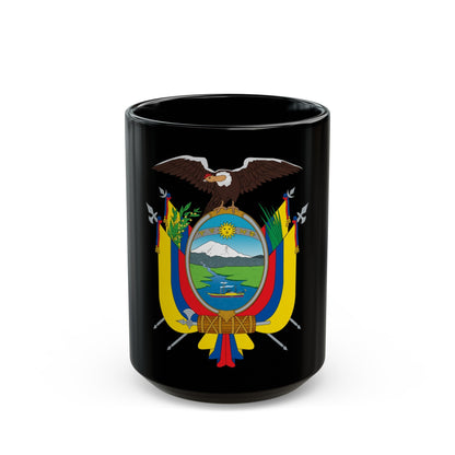 Coat of arms of Ecuador - Black Coffee Mug-15oz-The Sticker Space