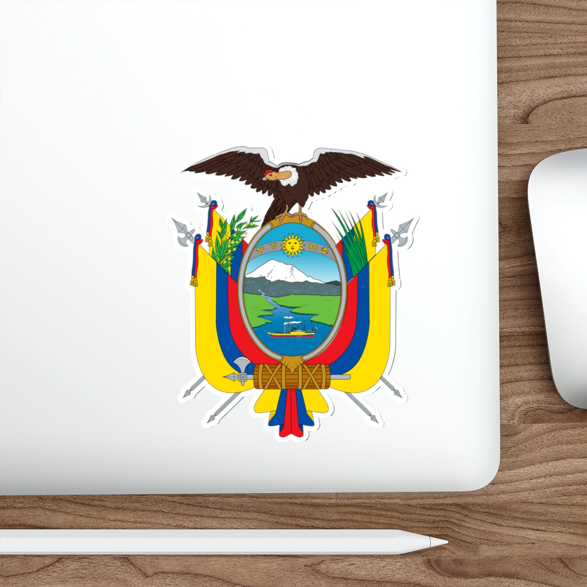 Coat of arms of Ecuador STICKER Vinyl Die-Cut Decal-The Sticker Space