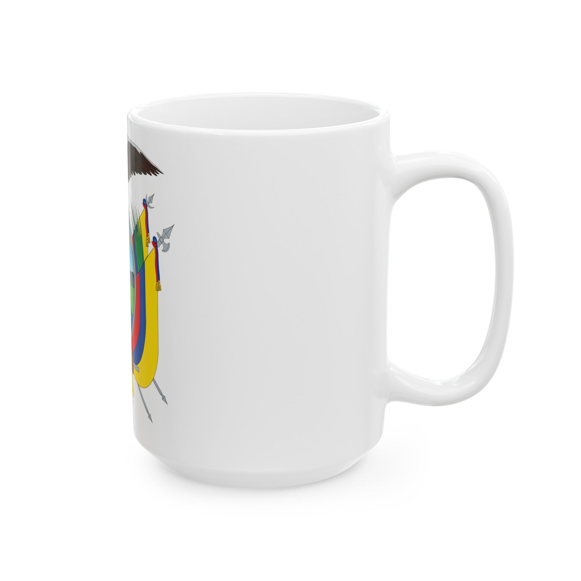 Coat of arms of Ecuador - White Coffee Mug-The Sticker Space