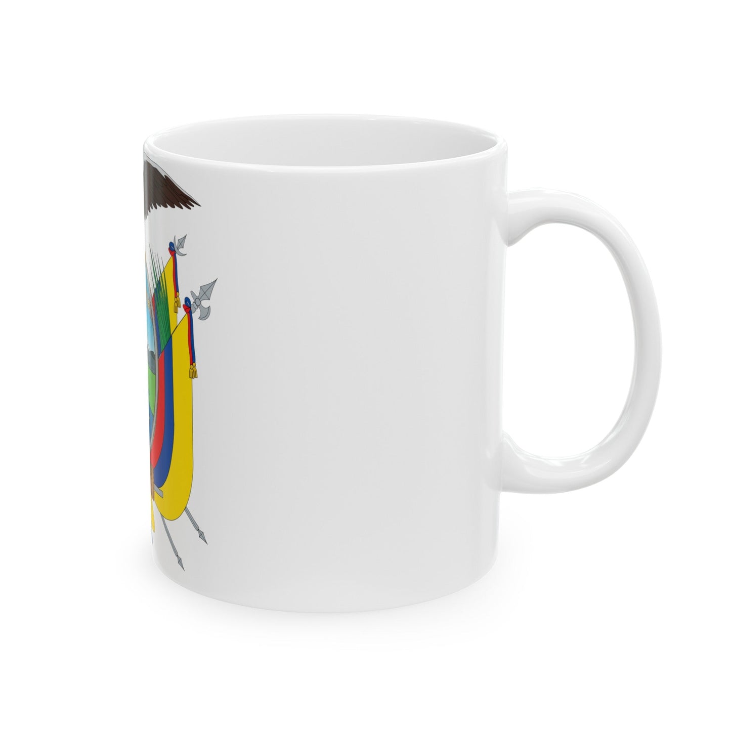 Coat of arms of Ecuador - White Coffee Mug-The Sticker Space