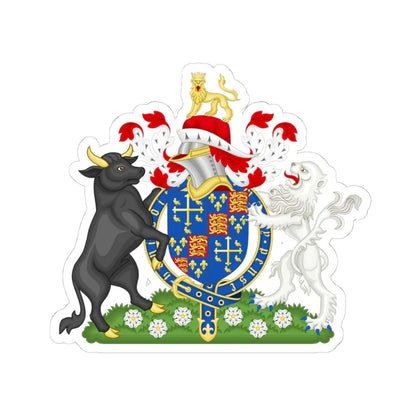Coat of Arms of Edward IV of England 1461-1483 Shield Variant (England) (Coat of Arms) STICKER Vinyl Kiss-Cut Decal 4 Inch White - The Sticker Space