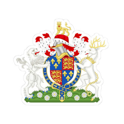 Coat of Arms of Edward IV of England 1461-1483 Variant 3 (England) (Coat of Arms) STICKER Vinyl Kiss-Cut Decal 3 Inch White - The Sticker Space
