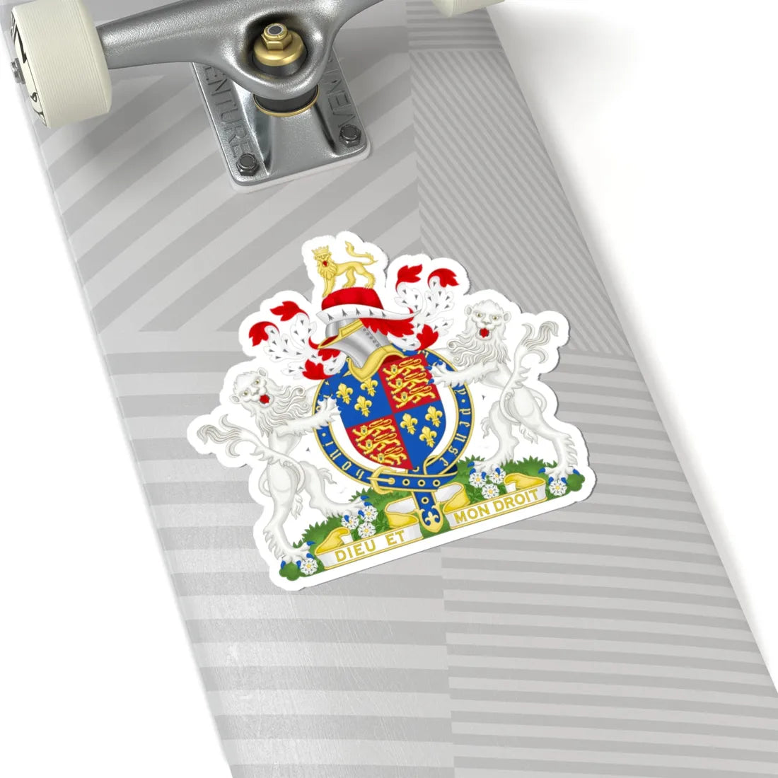 Coat of Arms of Edward IV of England 1461-1483 Variant Motto 1 (England) (Coat of Arms) STICKER Vinyl Kiss-Cut Decal - The Sticker Space