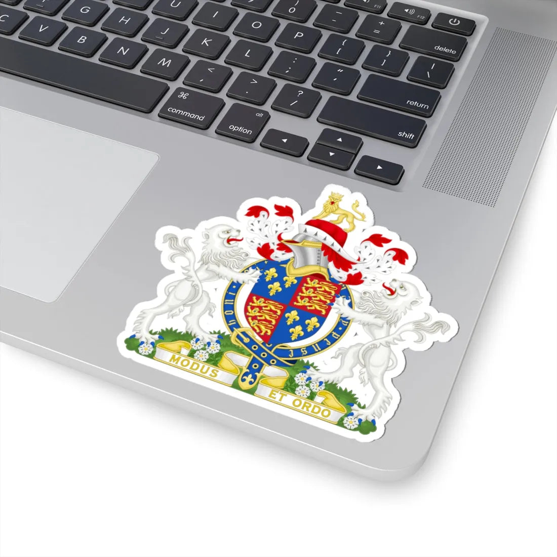 Coat of Arms of Edward IV of England 1461-1483 Variant Motto 2 (England) (Coat of Arms) STICKER Vinyl Kiss-Cut Decal - The Sticker Space