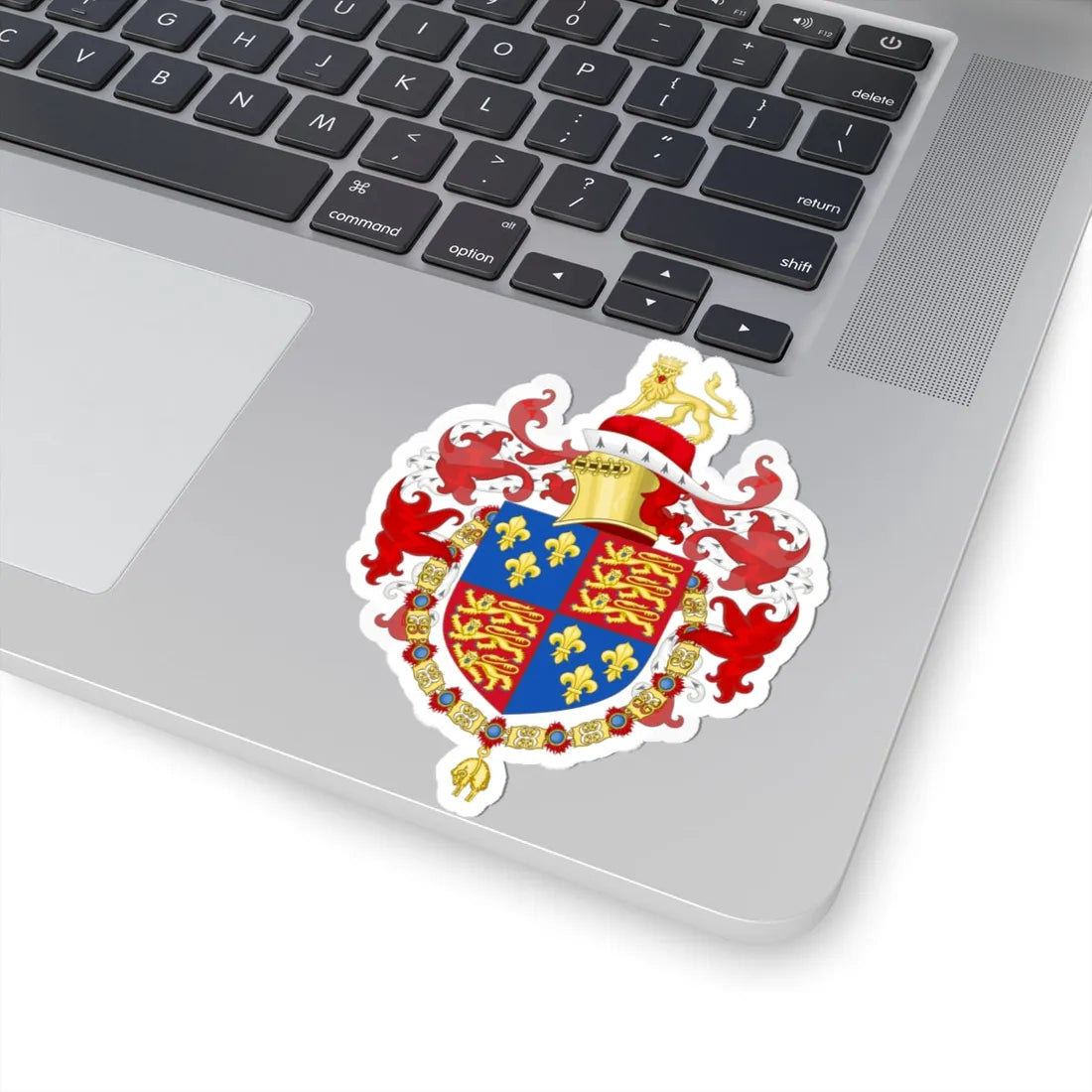 Coat of Arms of Edward IV of England Order of the Golden Fleece (Belgium) (Coat of Arms) STICKER Vinyl Kiss-Cut Decal - The Sticker Space