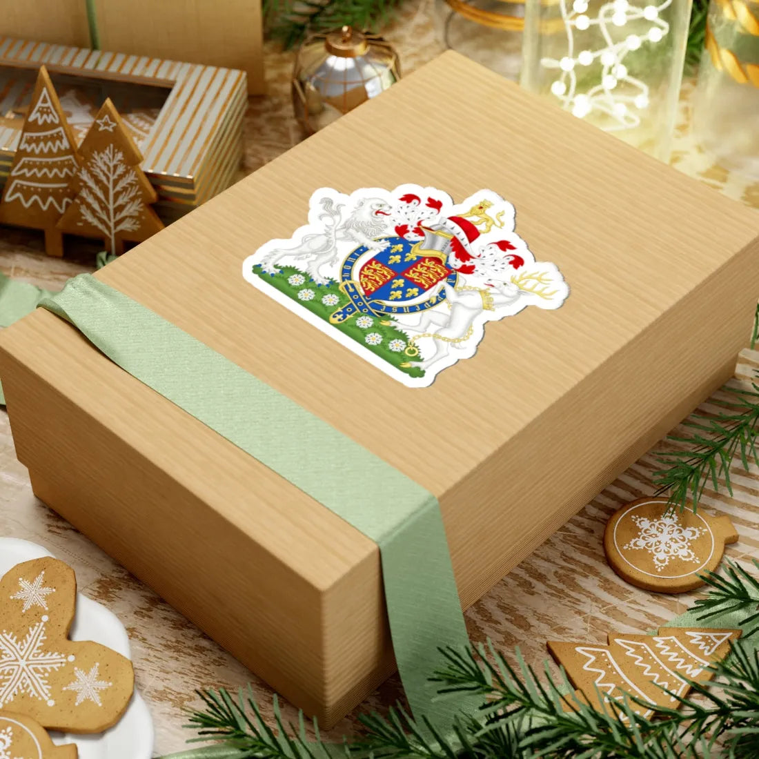 Coat of Arms of Edward V of England 1483 (England) (Coat of Arms) STICKER Vinyl Kiss-Cut Decal - The Sticker Space