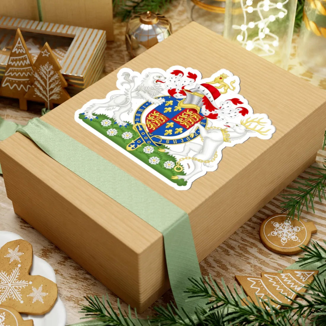 Coat of Arms of Edward V of England 1483 (England) (Coat of Arms) STICKER Vinyl Kiss-Cut Decal - The Sticker Space