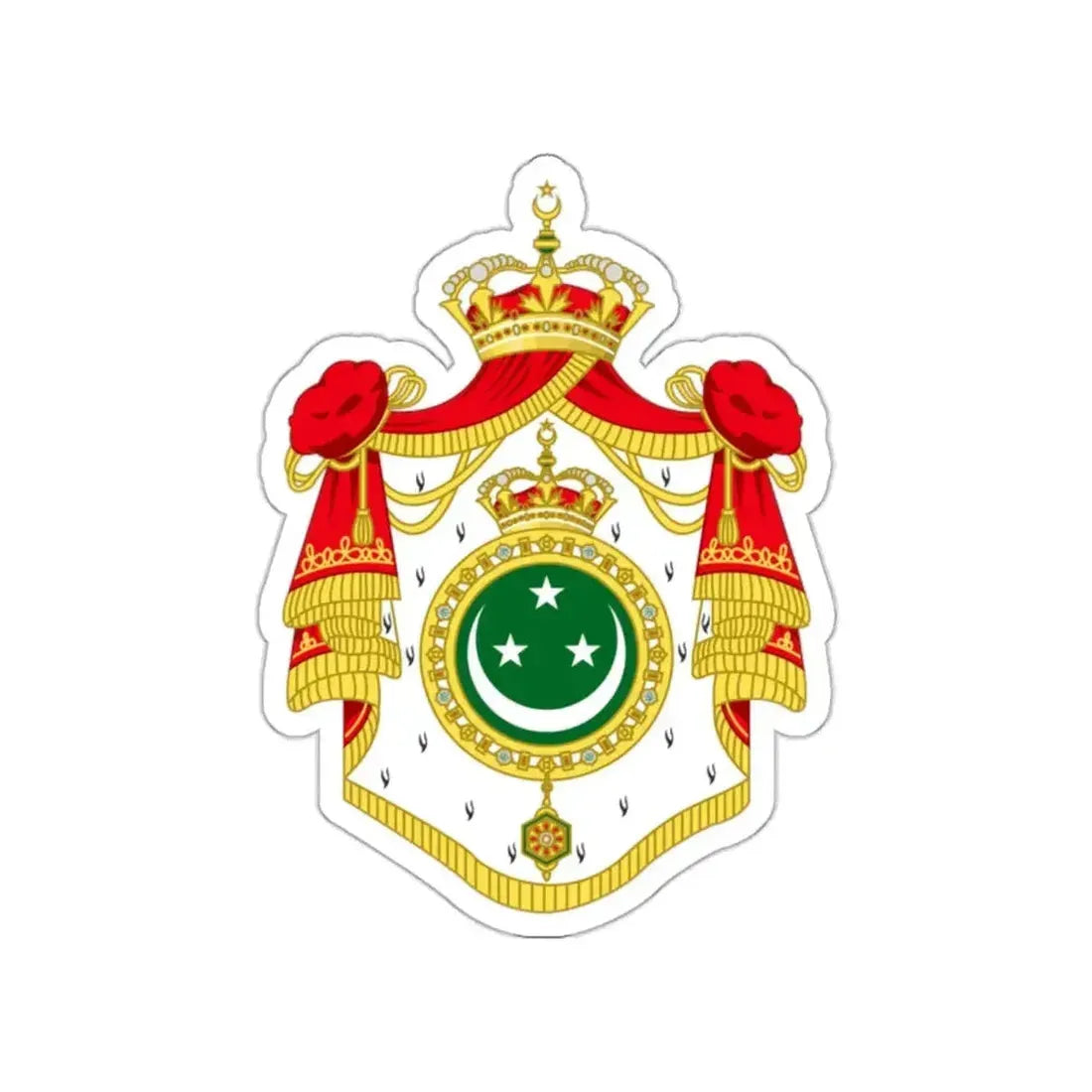 Coat of arms of Egypt (1922–1953) STICKER Vinyl Die-Cut Decal - The Sticker Space