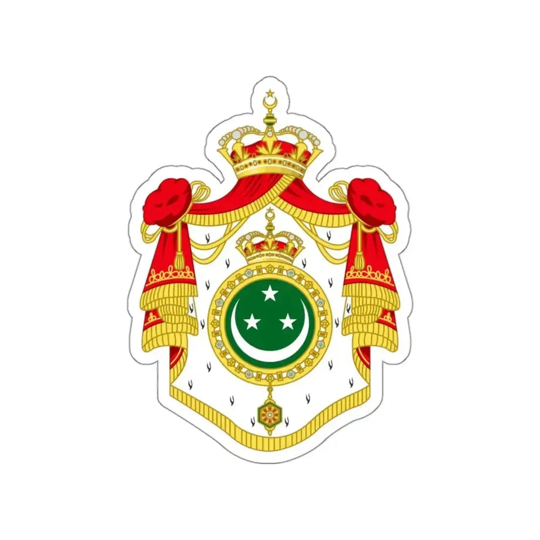 Coat of arms of Egypt (1922–1953) STICKER Vinyl Die-Cut Decal - The Sticker Space