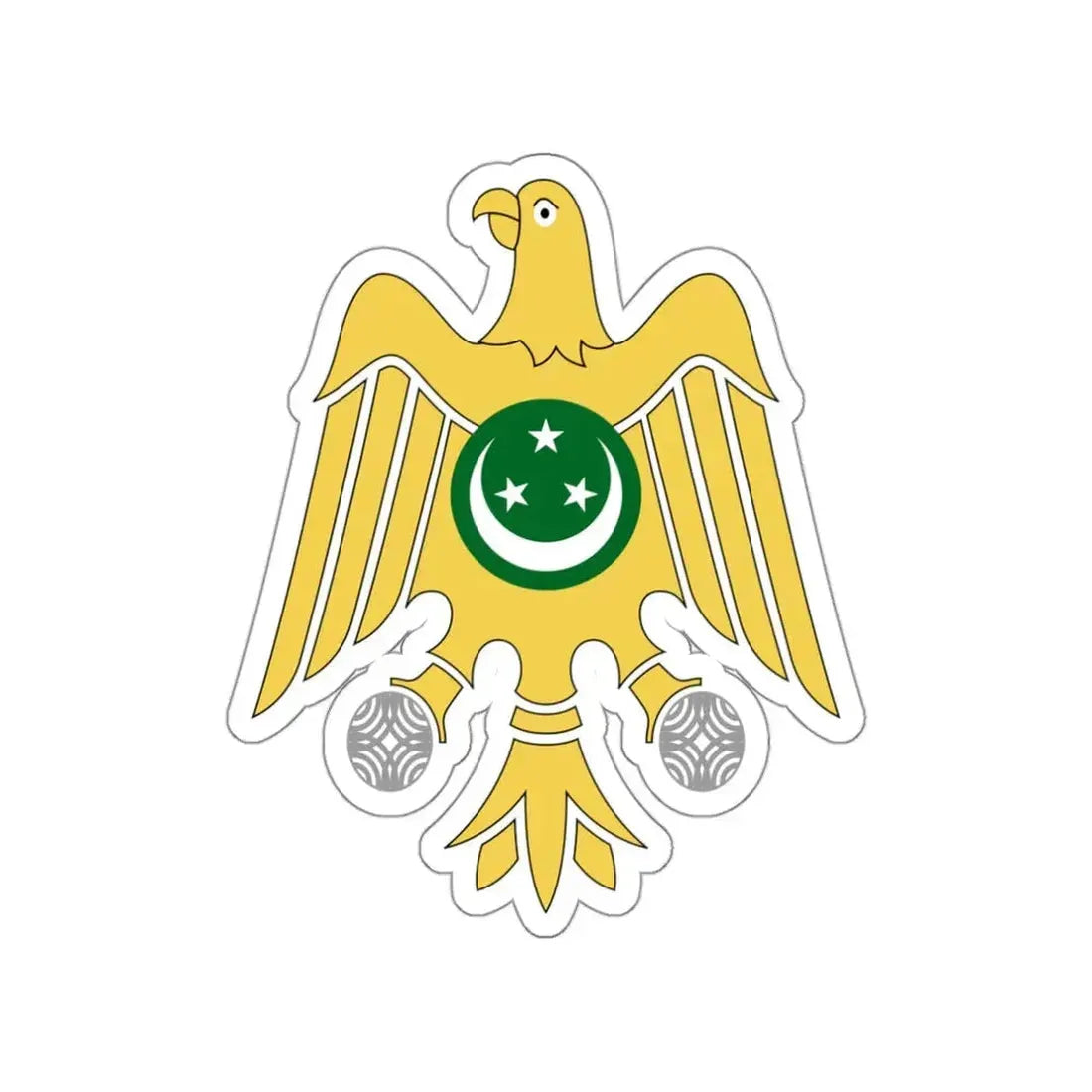 Coat of arms of Egypt (1953–1958) STICKER Vinyl Die-Cut Decal 3 Inch - The Sticker Space