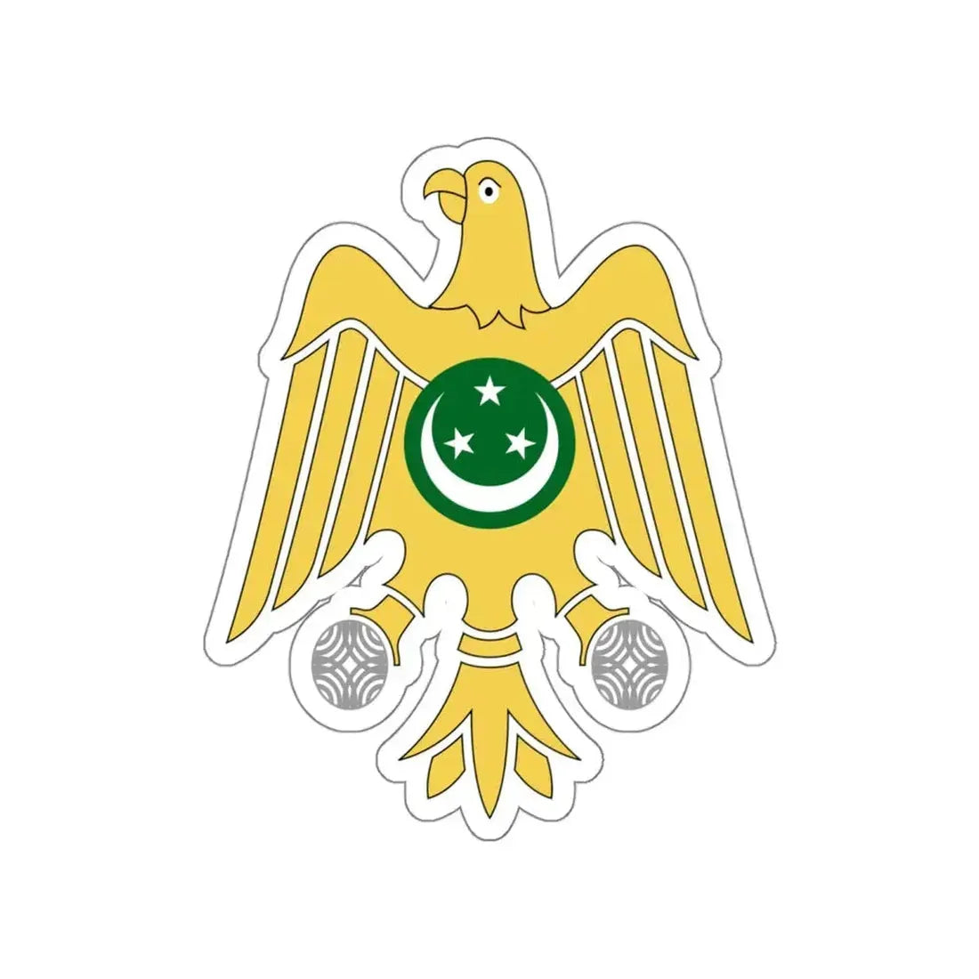 Coat of arms of Egypt (1953–1958) STICKER Vinyl Die-Cut Decal 6 Inch - The Sticker Space