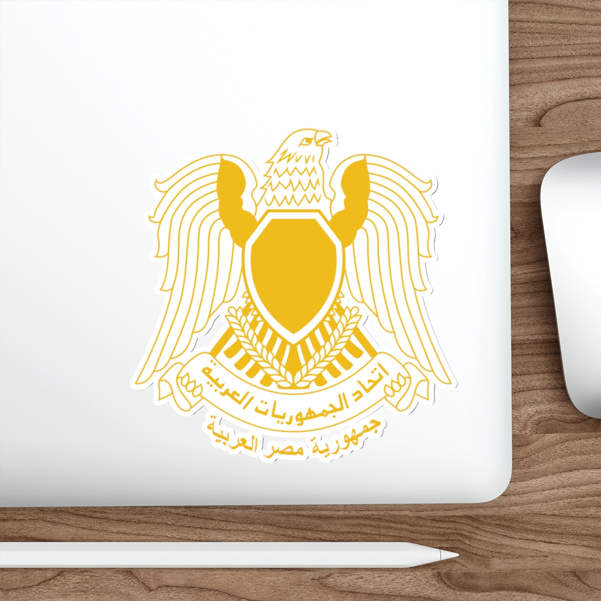 Coat of arms of Egypt (1972–1984) STICKER Vinyl Die-Cut Decal-The Sticker Space