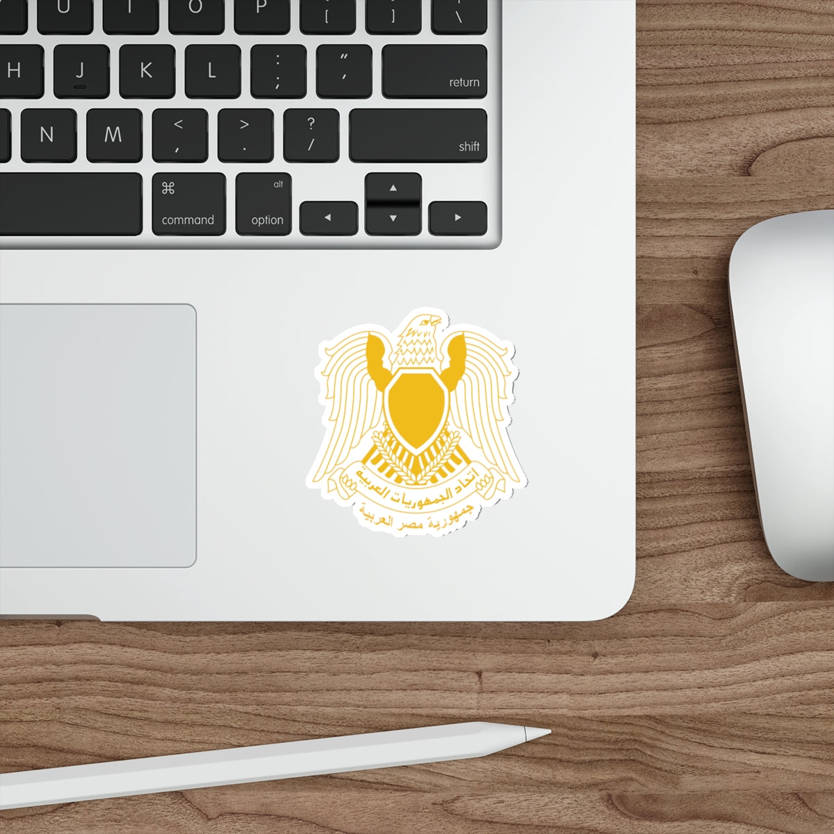 Coat of arms of Egypt (1972–1984) STICKER Vinyl Die-Cut Decal-The Sticker Space