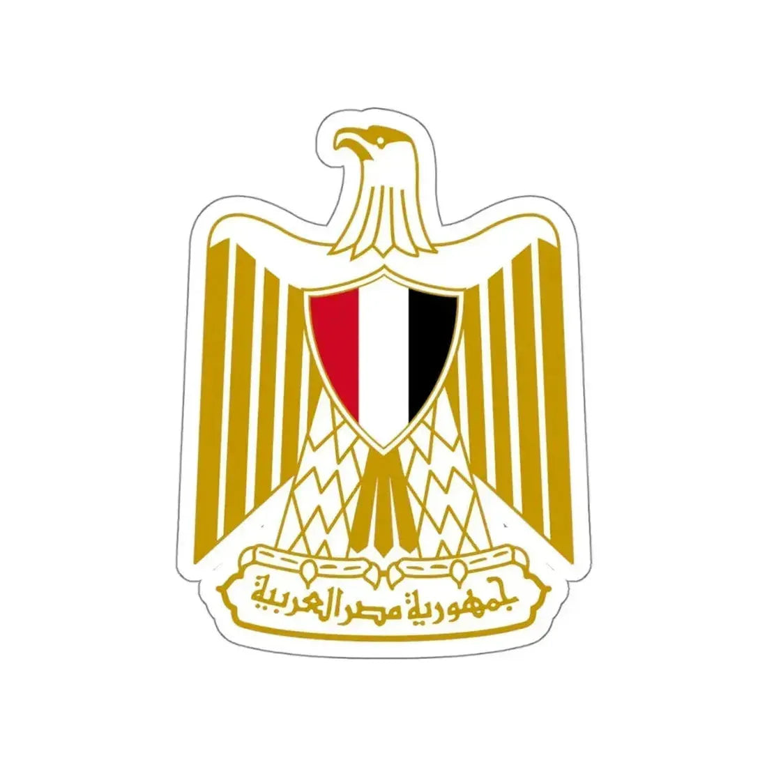 Coat of arms of Egypt (Official) STICKER Vinyl Die-Cut Decal 5 Inch - The Sticker Space