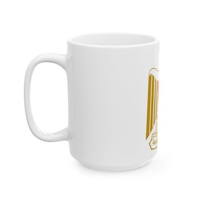 Coat of arms of Egypt (Official) - White Coffee Mug-The Sticker Space