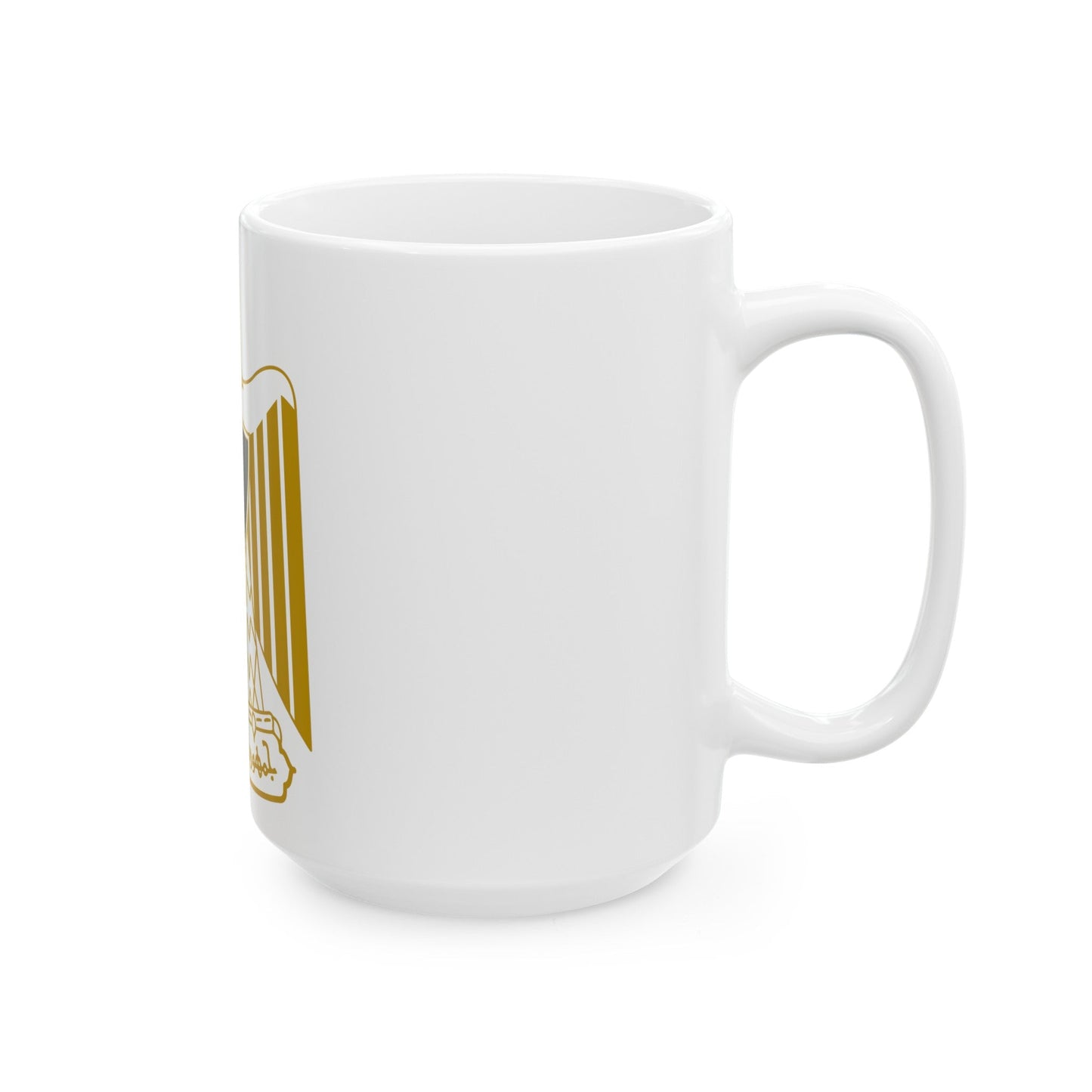 Coat of arms of Egypt (Official) - White Coffee Mug-The Sticker Space