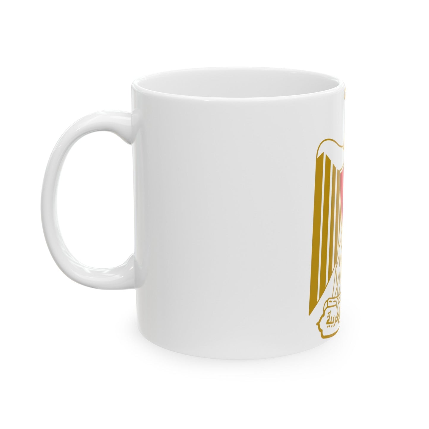 Coat of arms of Egypt (Official) - White Coffee Mug-The Sticker Space