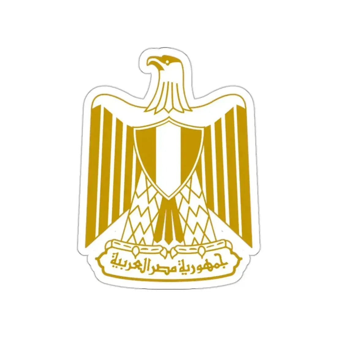 Coat of arms of Egypt (on flag) STICKER Vinyl Die-Cut Decal - The Sticker Space