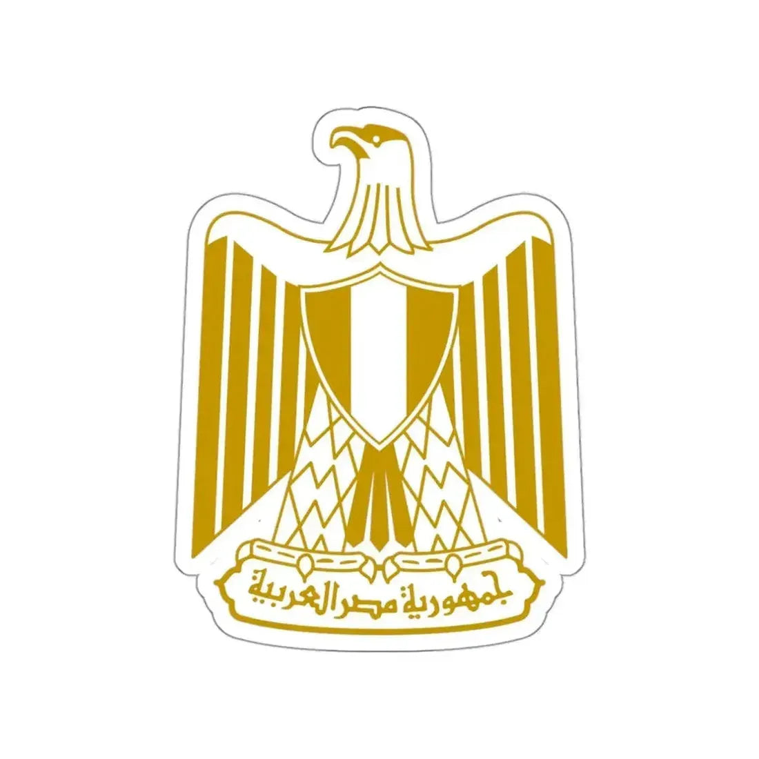 Coat of arms of Egypt (on flag) STICKER Vinyl Die-Cut Decal - The Sticker Space